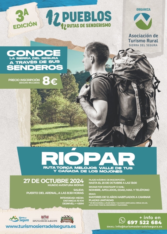 "Riópar" 12 pueblos, 12 rutas de senderismo