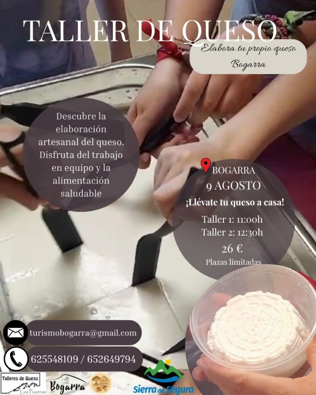 Taller de queso en Bogarra